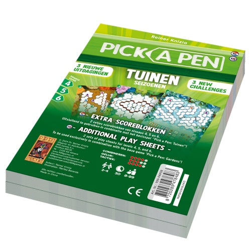 Scorblok Pick a Pen Tuinen: Seizoenen level 4, 5 en 6